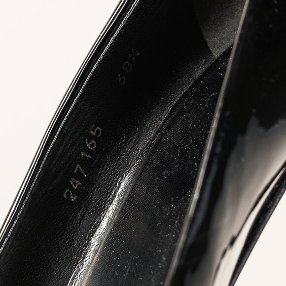 Gucci Nero Vernice Crystal Square-Toe Platform Pumps - Picture 10 of 10